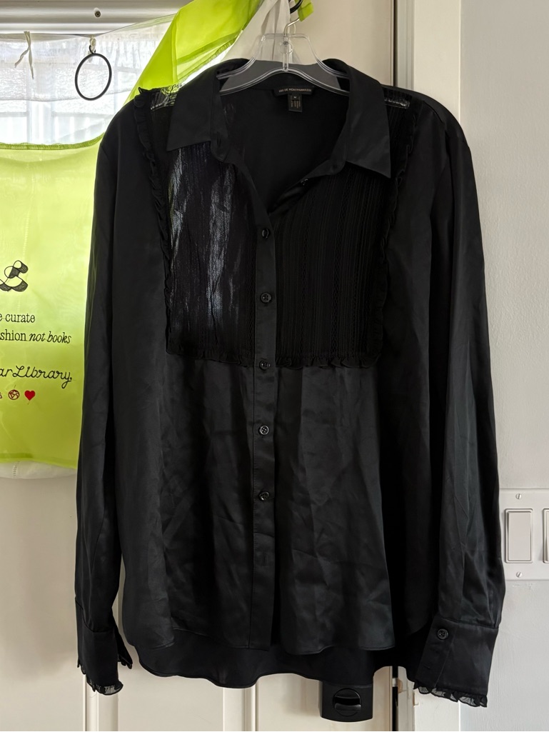 Kiki De Montparnasse Sexy Blouse With Textured Front Panel